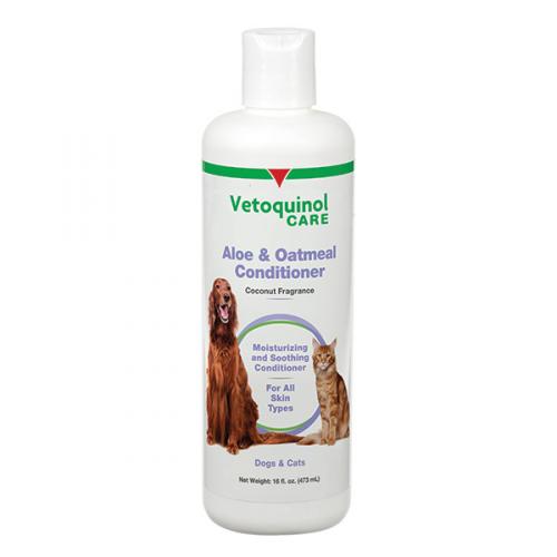 Aloe and Oatmeal no-rinse conditioner from Vetoquinol Aloe and Oatmeal Conditioner no-rinse from Vetoquinol