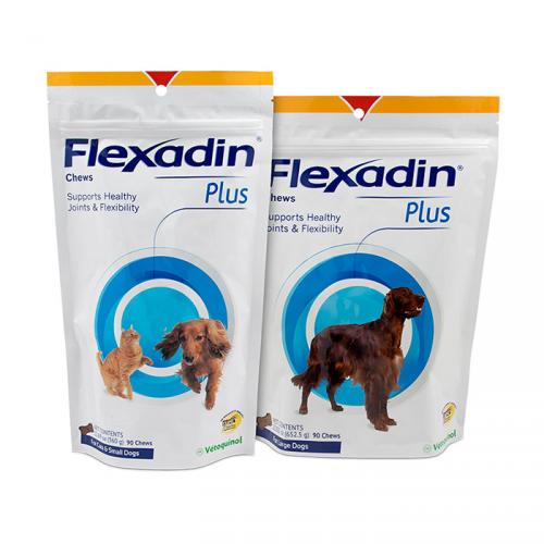 Flexadin Plus chews for joint health in dogs and cats from Vetoquinol Flexadin Plus chews for joint health in dogs and cats from Vetoquinol